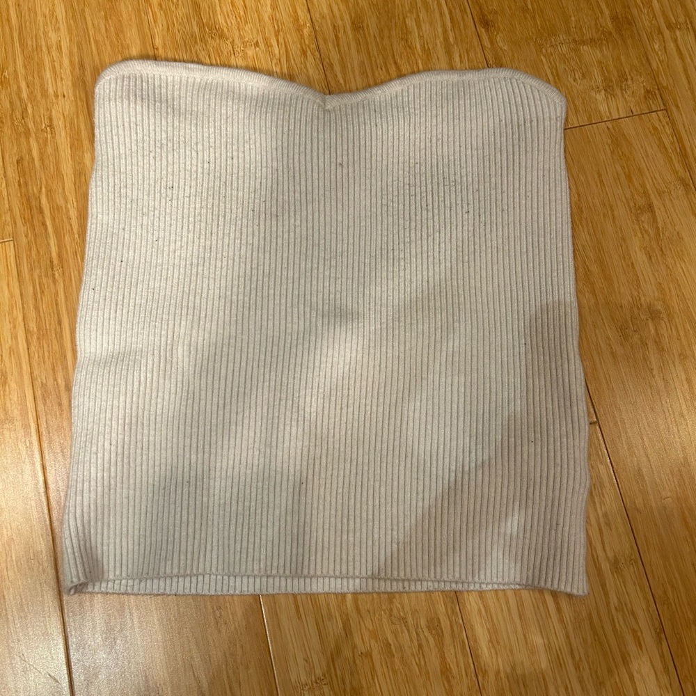 Edikted cream knit tube top